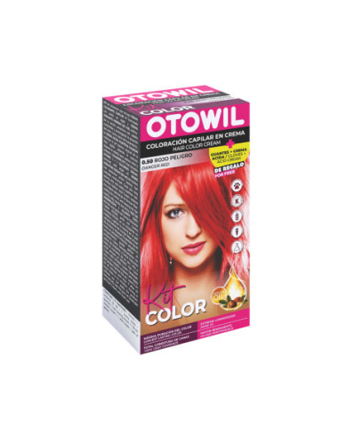 Kit Simple - Argan |0.50 Rojo Peligro  +  Oxidante 20 Vol + Puntitas Fashion + Guantes