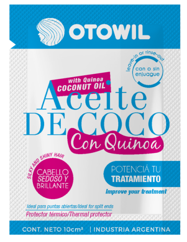 Aceite de Coco con Quinoa | Sobre x 10 ml.