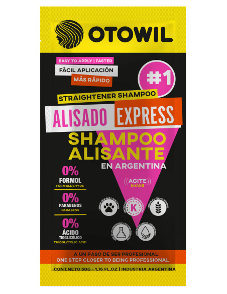 Alisado Express - Shampoo Alisante | Sobre x 50 grs.