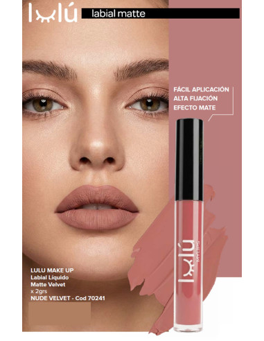 Labial Liquido Mate x 2 grs T1 Nude Velvet