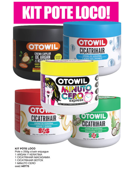 KIT Pote Loco (Cicatrichair x 3 + Minuto + Argan y Keratina )
