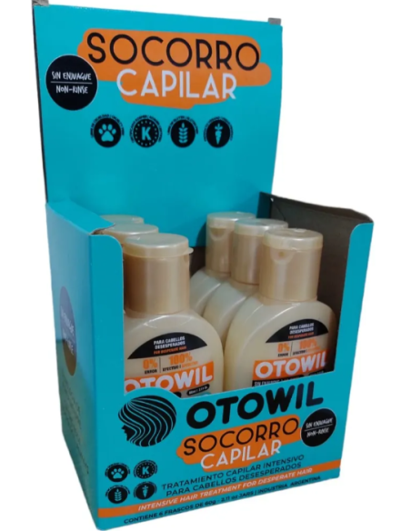 Socorro capilar - Tratamiento - Frasco 60 g caja exhibidora x 6 u
