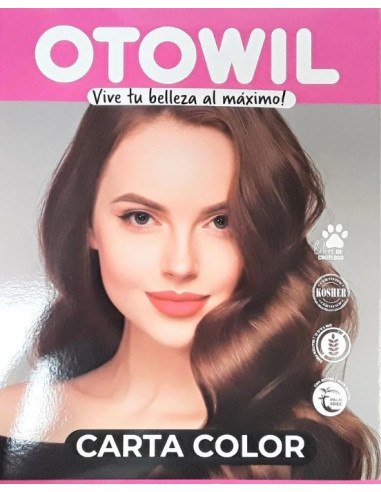 Carta de color con pelo