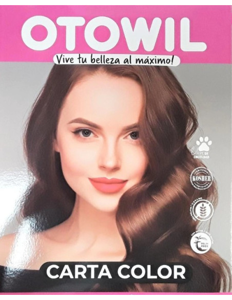 Carta de color con pelo