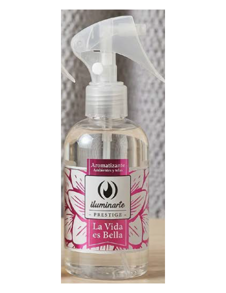 Aromatizador Textil Iluminarte La Vida Es Bella x200ml