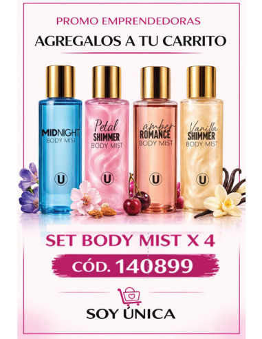 PromoEmprendedora Body Mist x 4