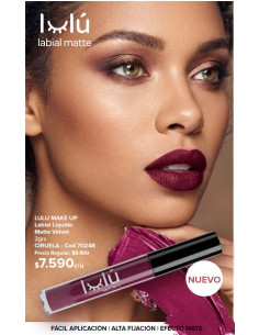 Labial Liquido Mate x 2 grs T8 Ciruela