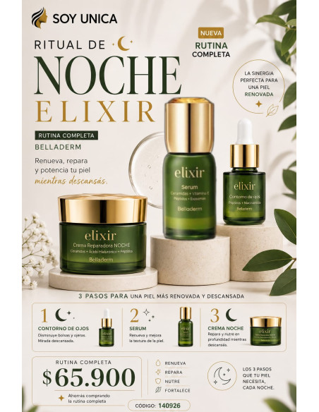 KIT Belladerm Elixir Rutina Noche