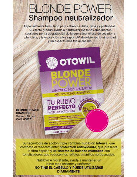 Blonde Power Shampoo | Sobre x 10 grs. 