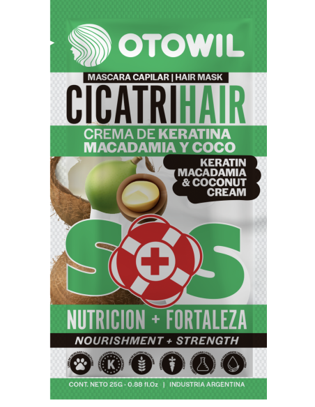 Cicatrihair - Keratina y Macadamia | Sobre x 25 grs.