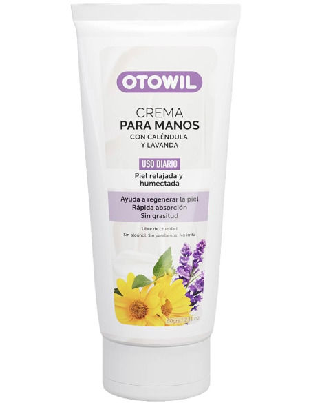 Crema para manos calendula y lavanda