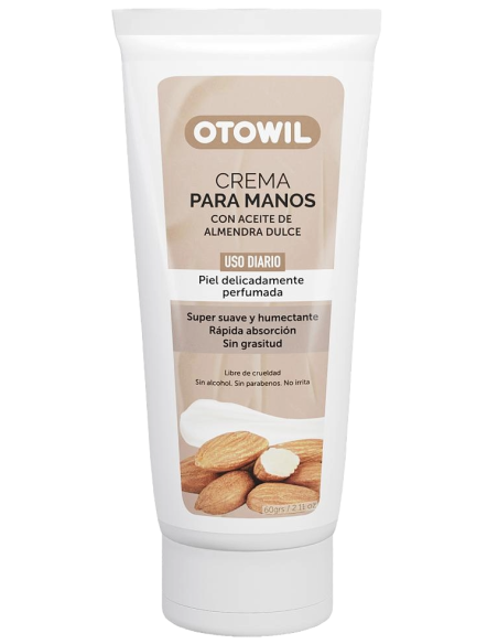 Crema para manos con aceite de almendras