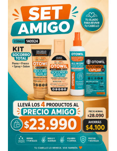 KIT Socorro Total Pomo + Frasco + Spray + Sobre