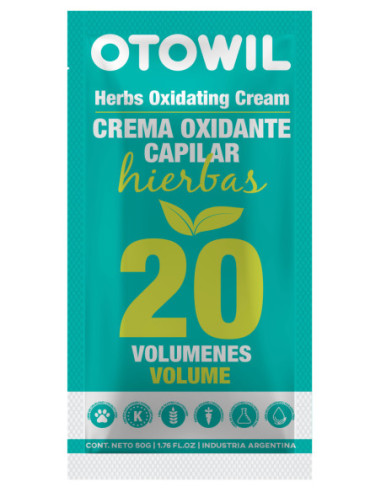 Crema Oxidante Hierbas - 20 Vol | Sobre x 50 grs.